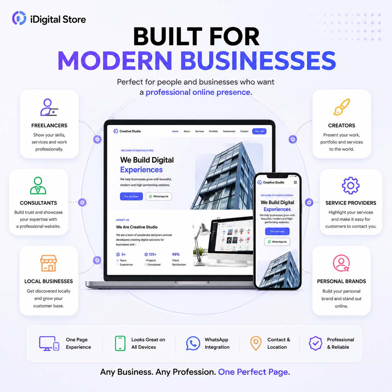 One-Page Business Website