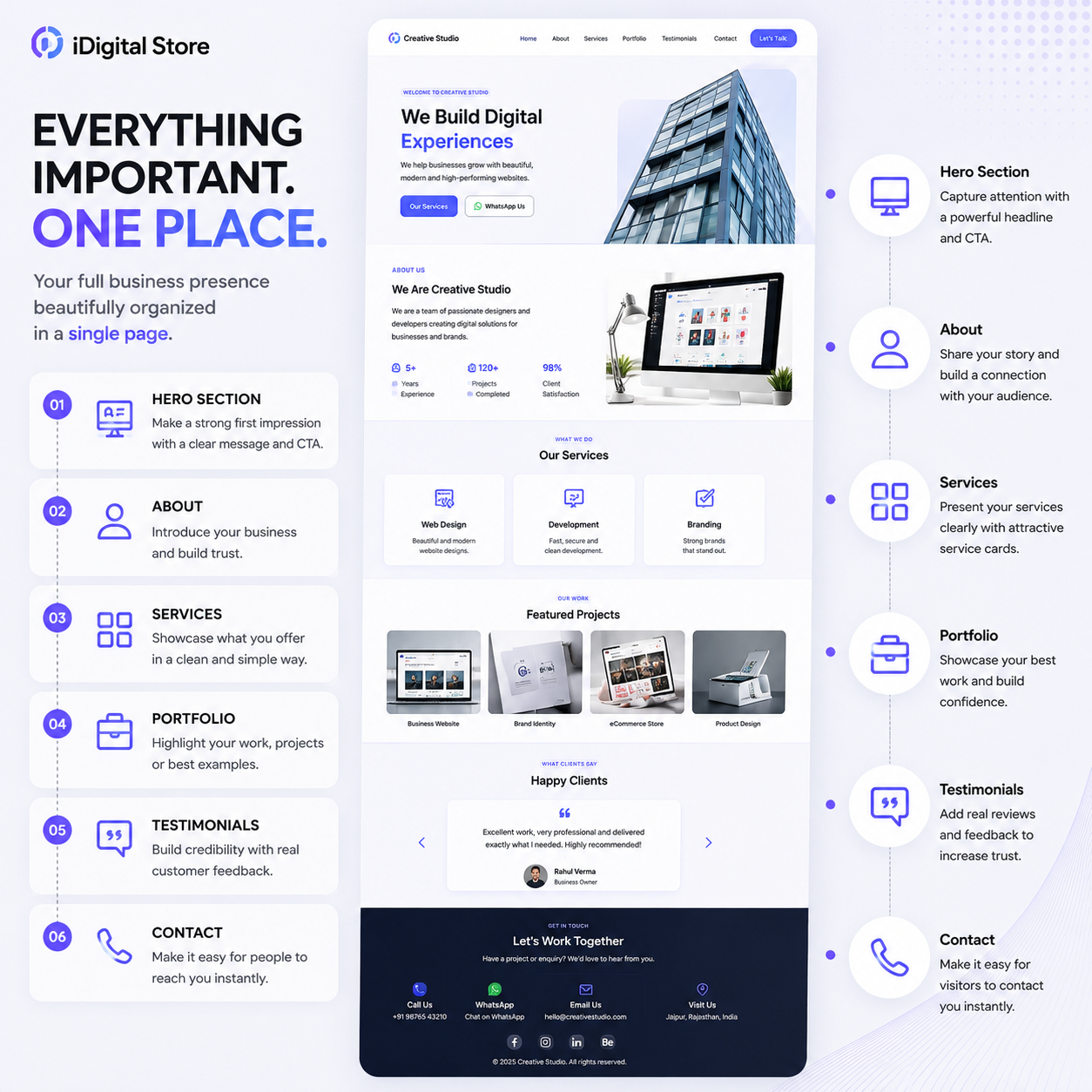 One-Page Business Website