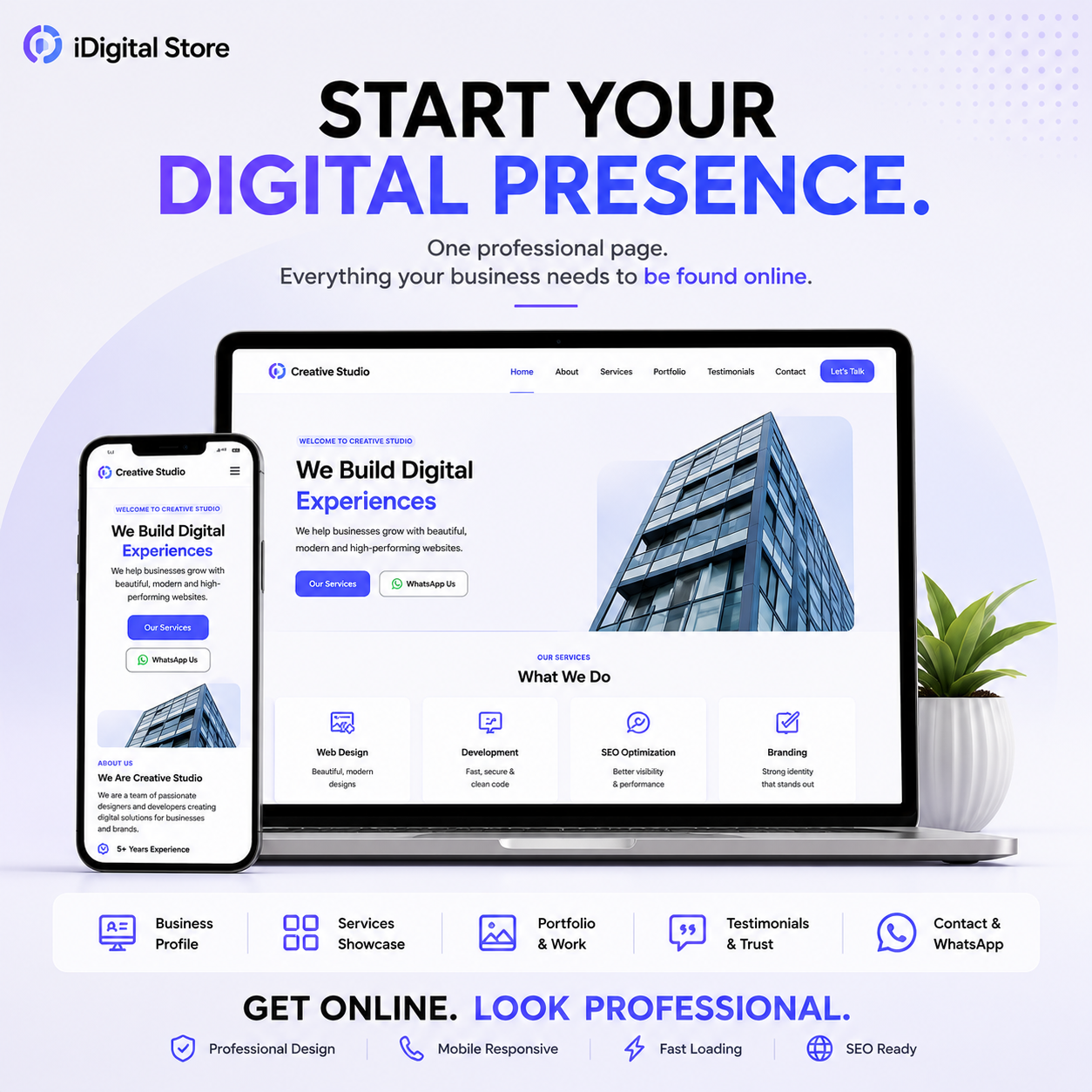 One-Page Business Website